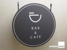 BAR and CAFE sign 