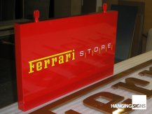 Ferrari hanging sign board